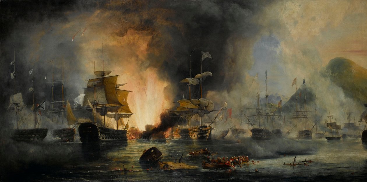 Batalla de Navarino, 20 de octubre de 1827 de George Philip Reinagle