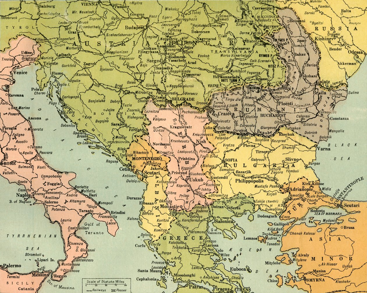 Mapa Para Ilustrar los Frentes de Batalla del Este de George Philip and Son Ltd