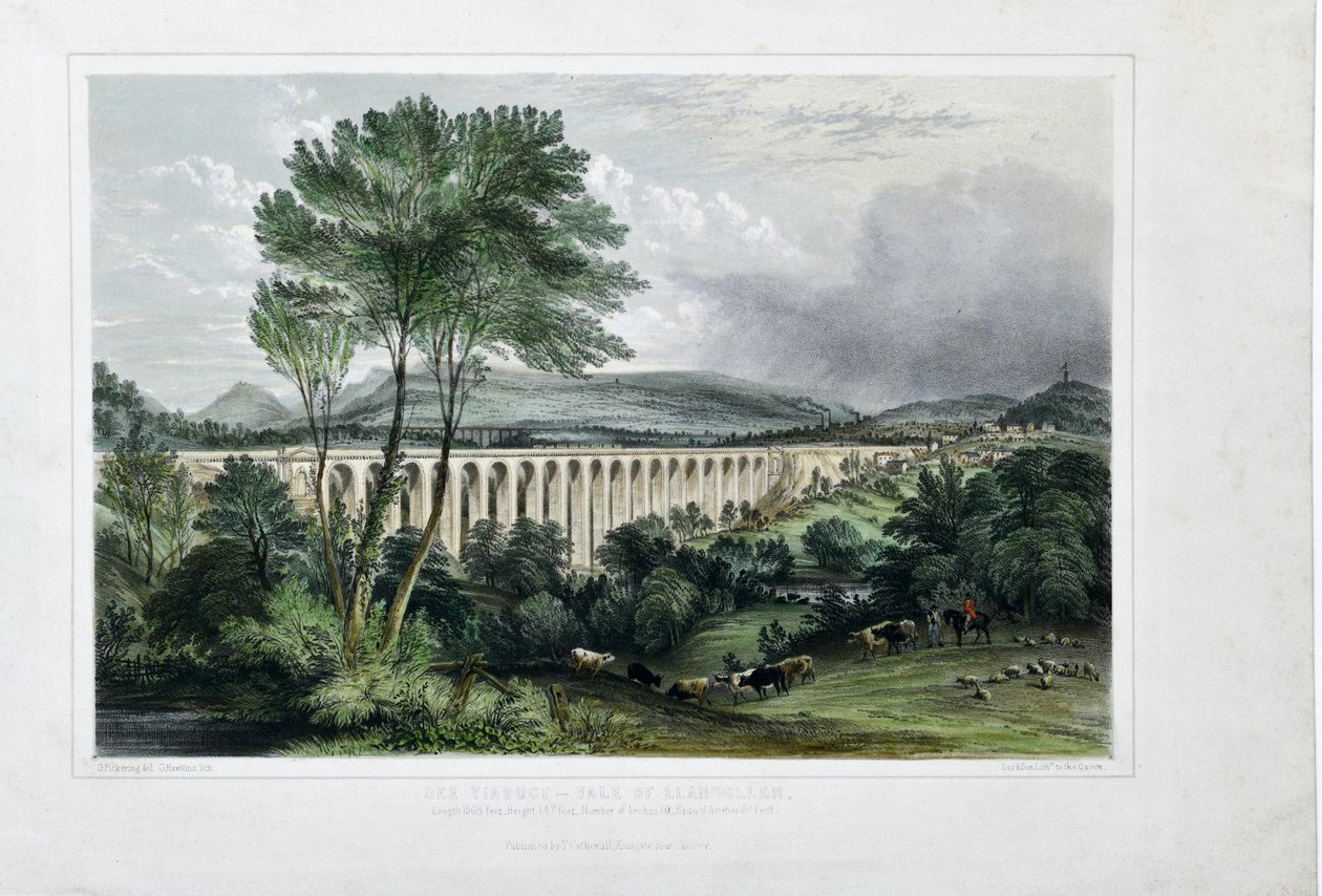 Viaducto Dee - Valle de Llangollen de George Pickering