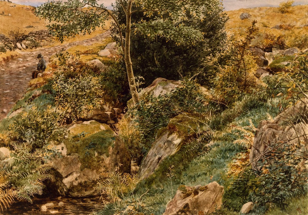 Otoño en las colinas galesas por George Price Boyce, RWS de George Price Boyce