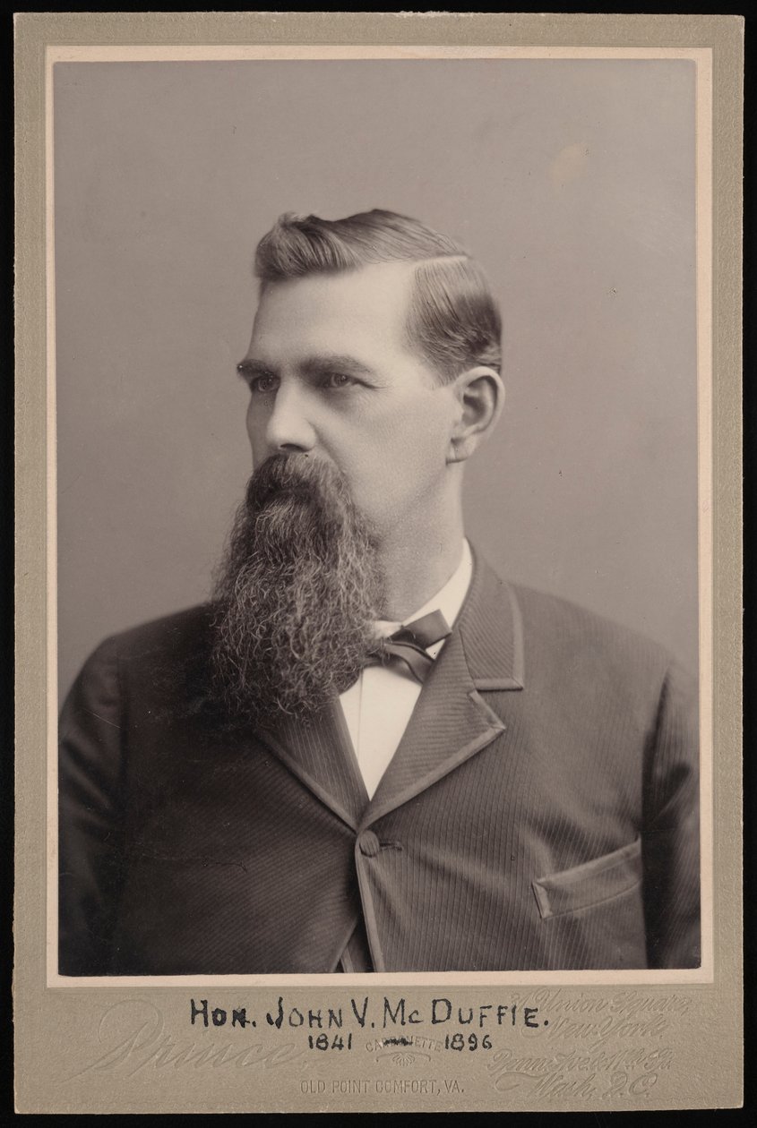 Retrato de John Van McDuffie 1841-1896, antes de 1896 de George Prince