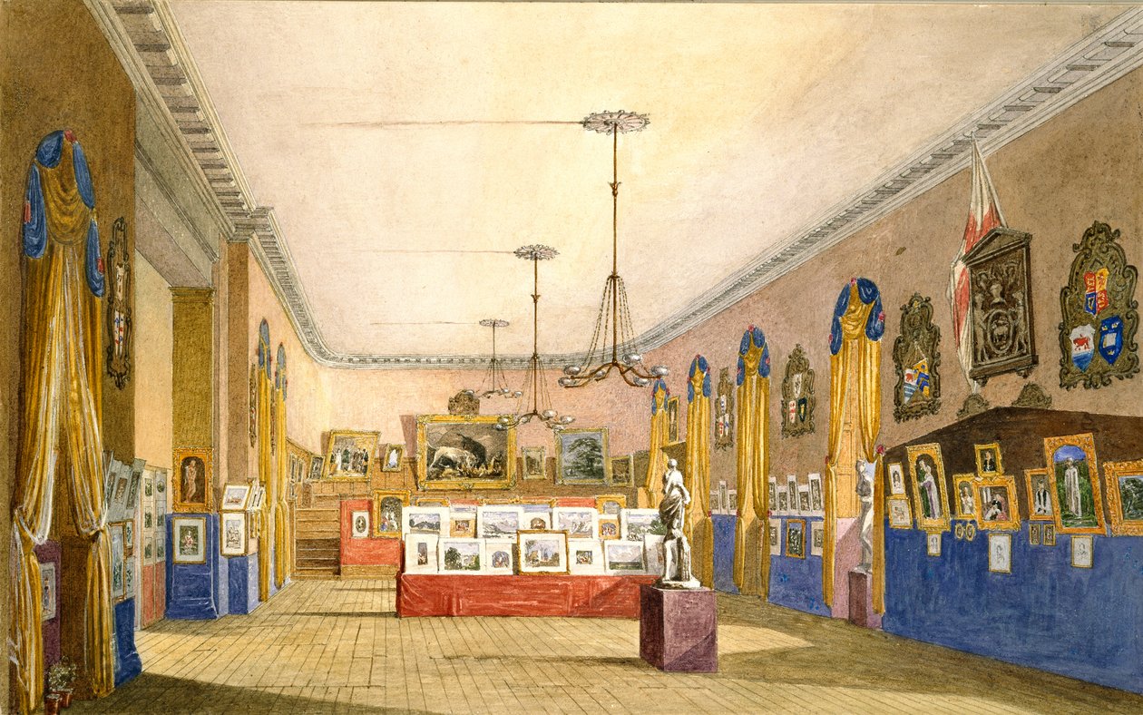 Una exposición en el Old Town Hall, Oxford, 1854 de George Pyne