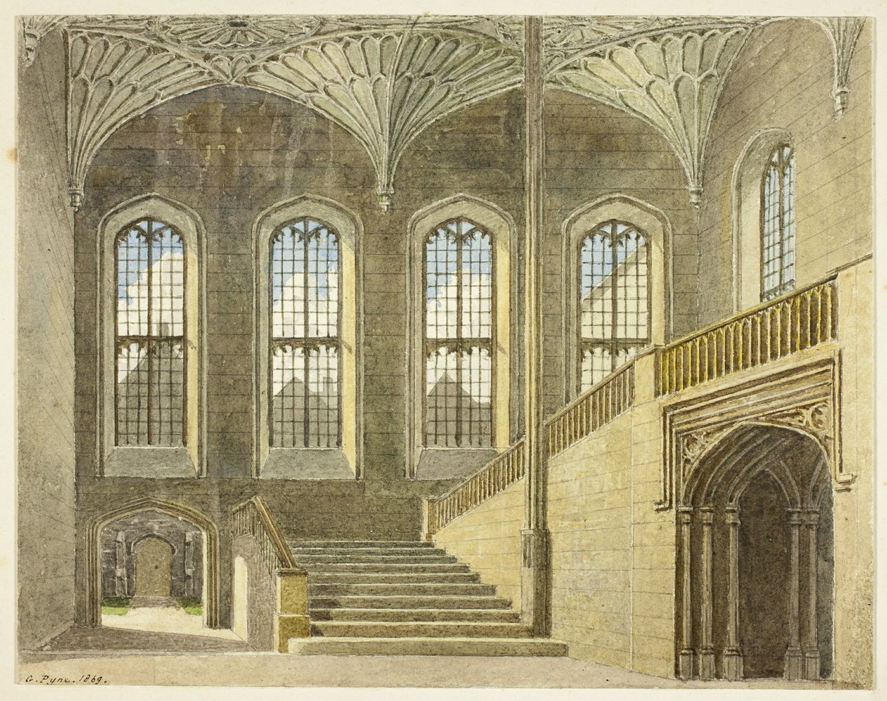 Vestíbulo de entrada, Christchurch, Oxford de George Pyne