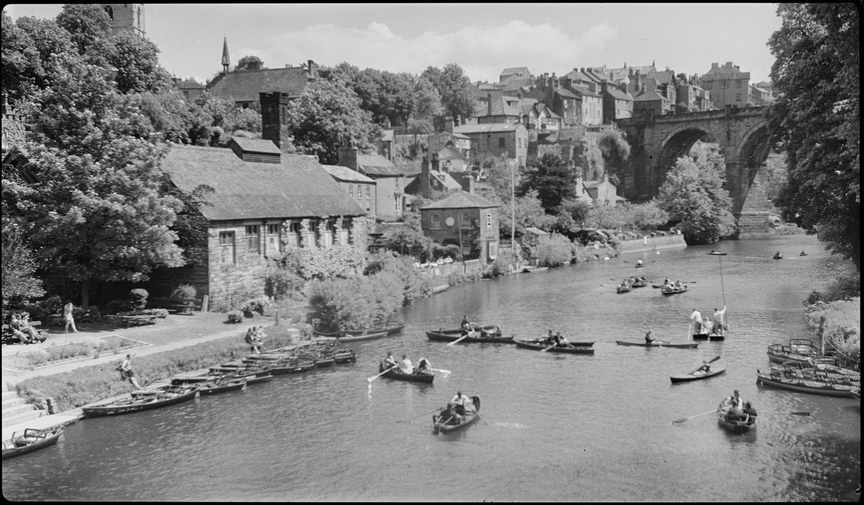 El río Nidd en Knaresborough de George R. Long