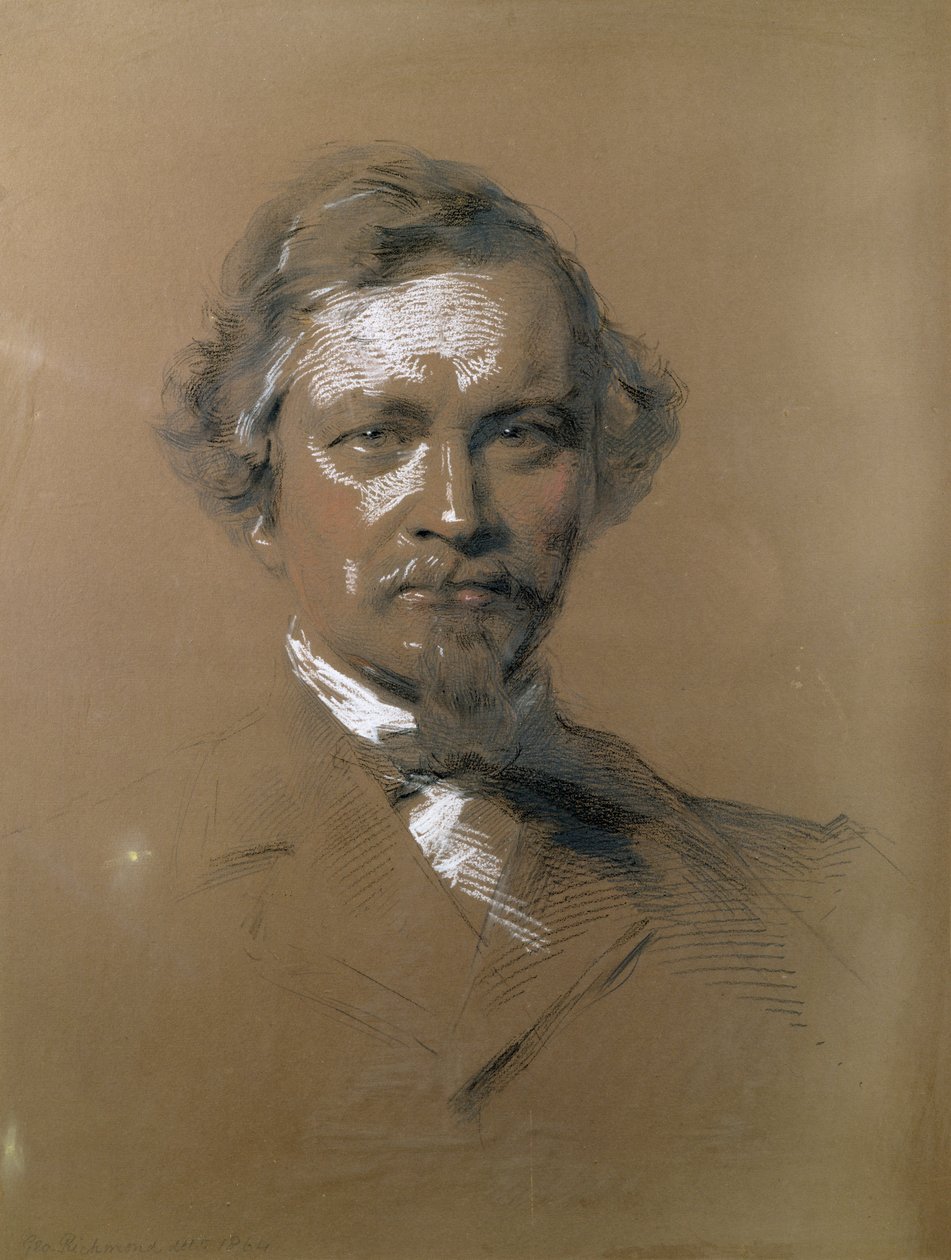 August Wilhelm Hofmann (1818-92) químico alemán, 1864 de George Richmond