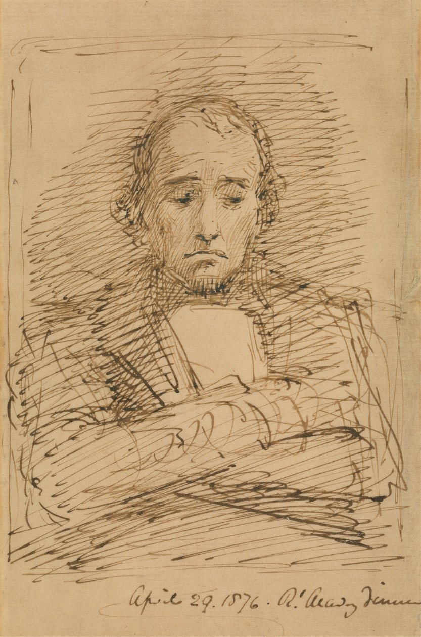 Benjamin Disraeli, esbozado en una cena de la Royal Academy de George Richmond