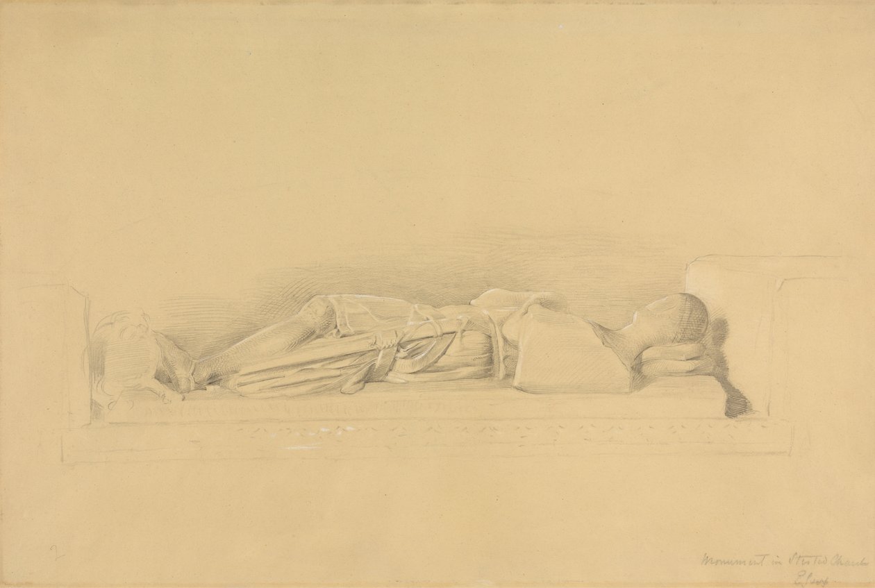 Efigie de un cruzado, iglesia de Stisted de George Richmond