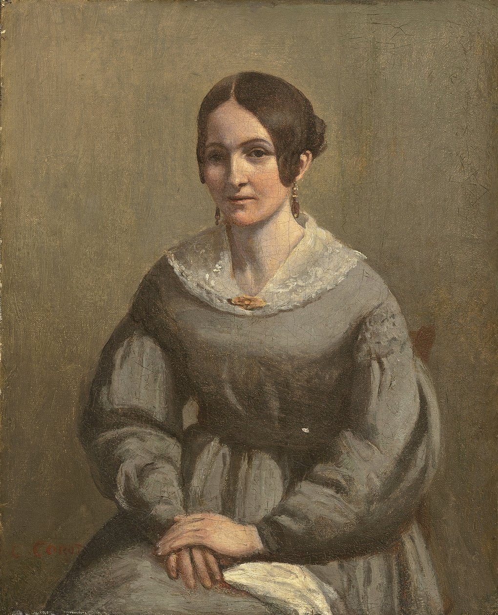 Retrato de una joven mujer de George Richmond