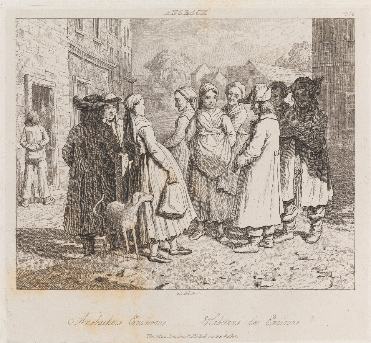 Anbachers, Ansbach, c.1821 de George Robert Lewis
