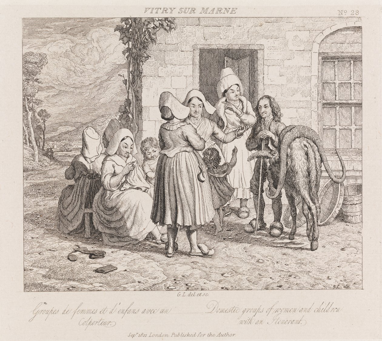 Itinerante, Vitry Sur Marne, c.1821 de George Robert Lewis