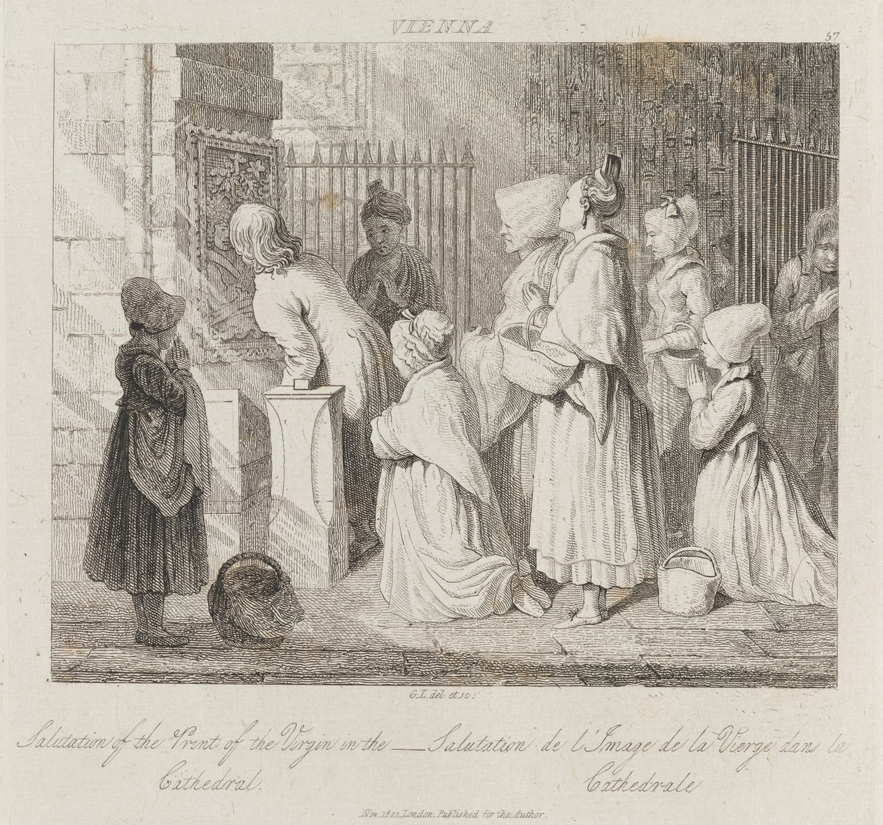 Virgen saludando, Viena, c.1821 de George Robert Lewis