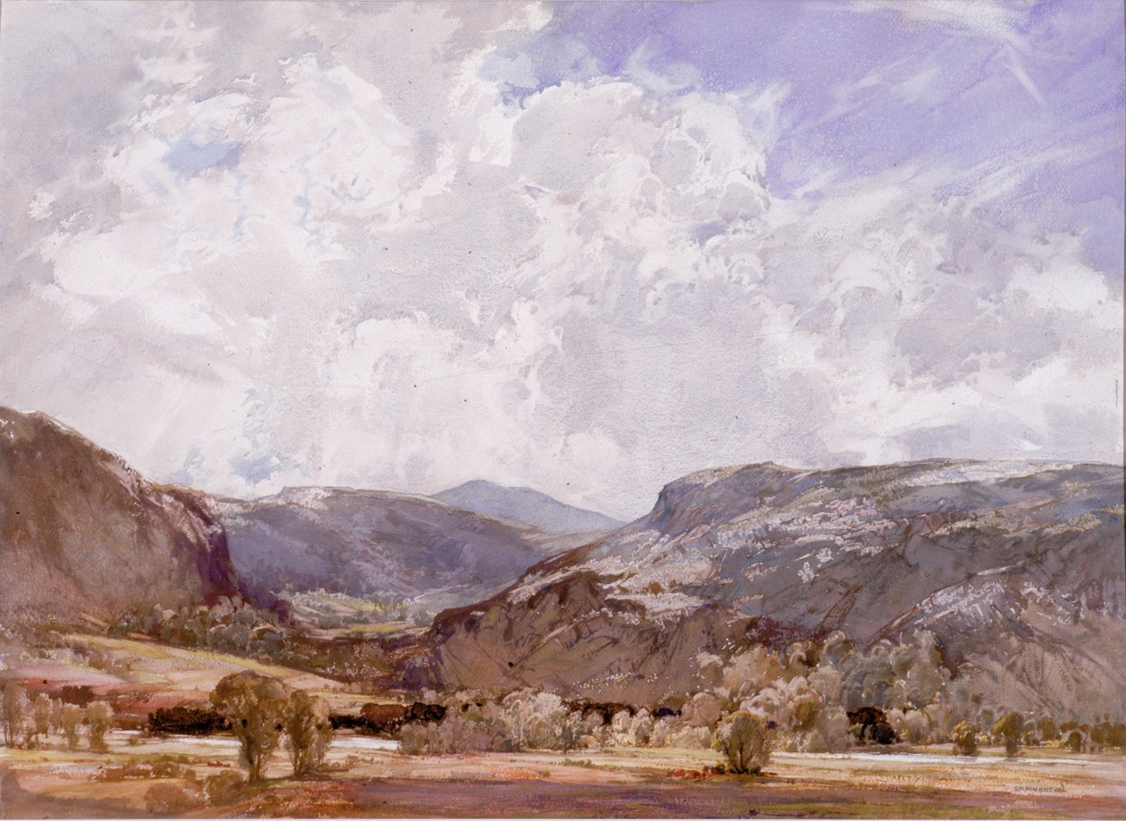 Valle de Conway - Mediodía de George Robert Rushton