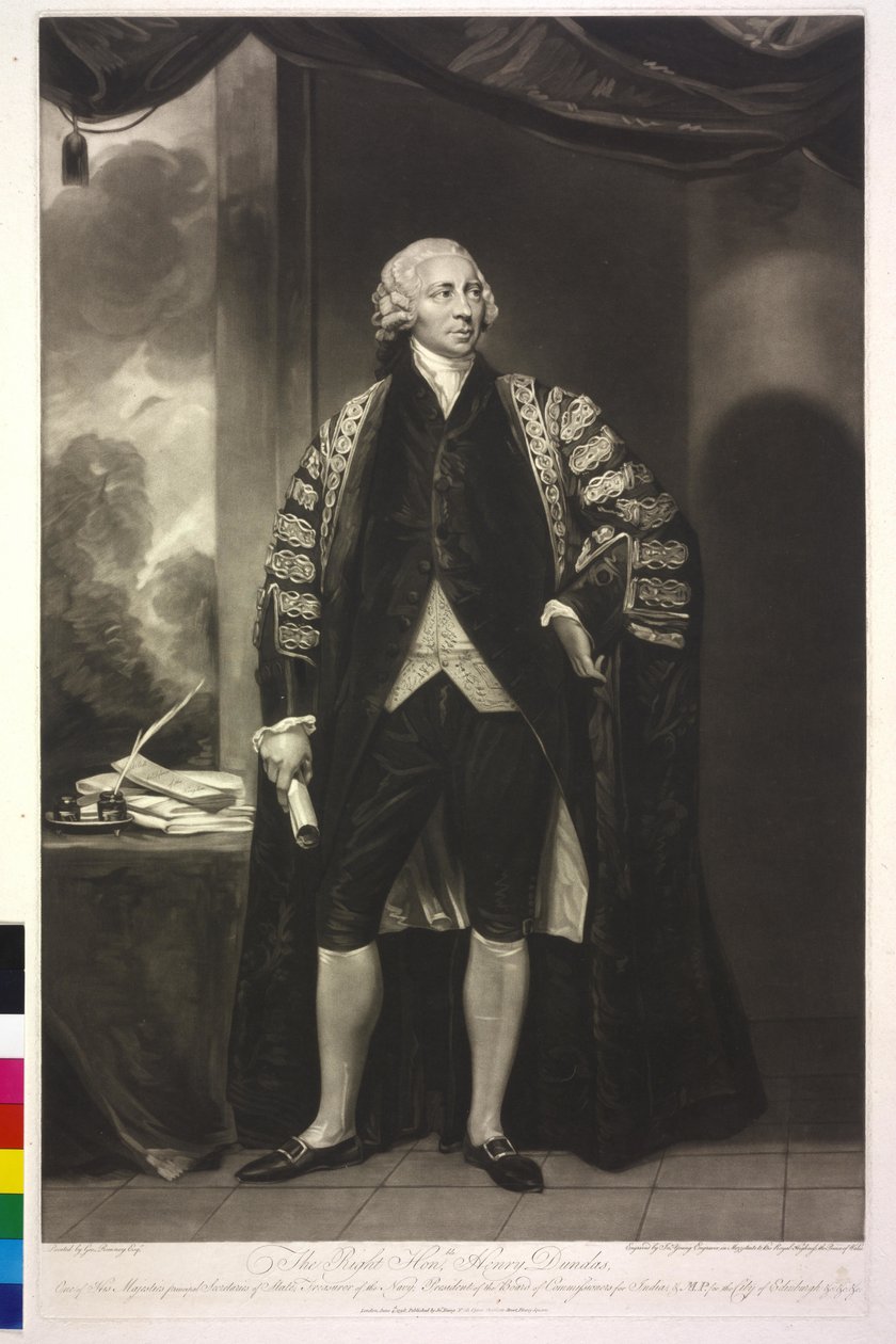 1er vizconde Melville Dundas de George Romney