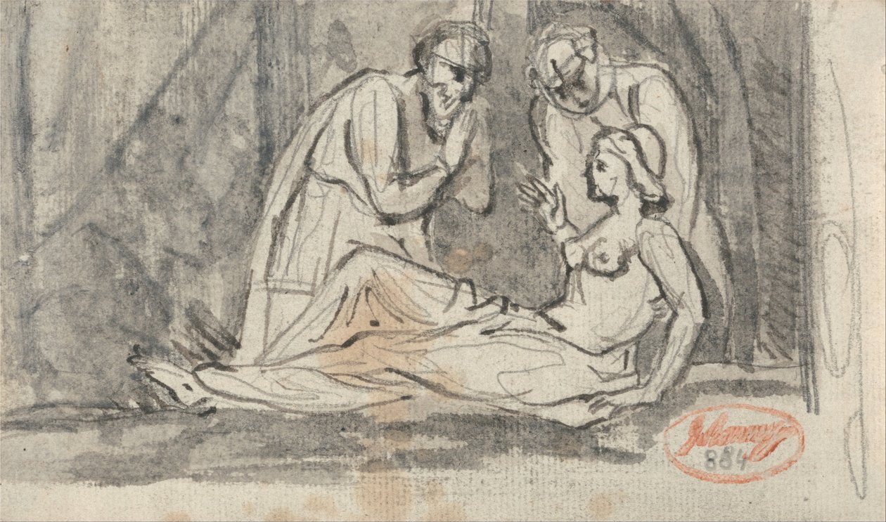 Una escena de disección de George Romney