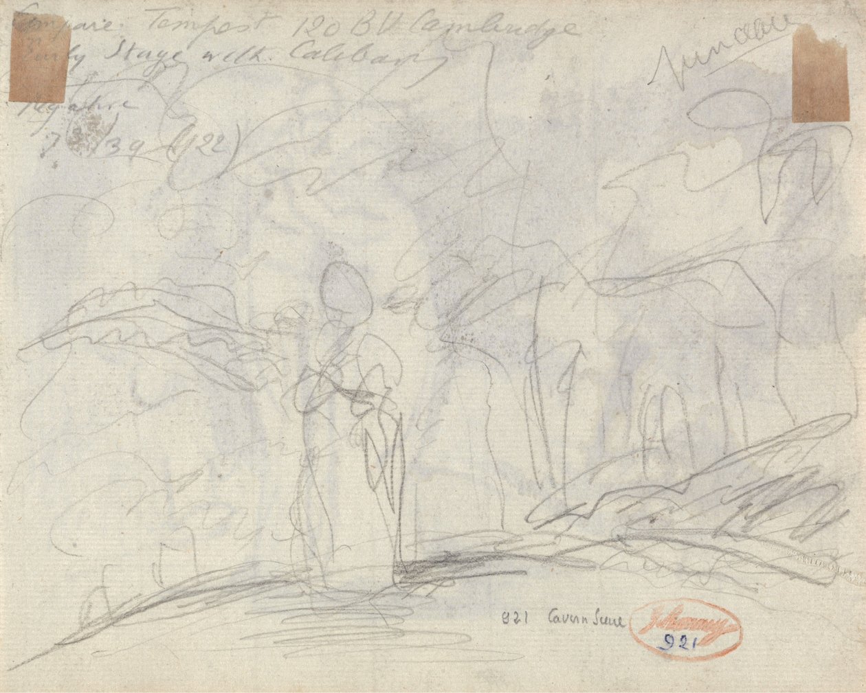 Una niña en una arboleda de George Romney