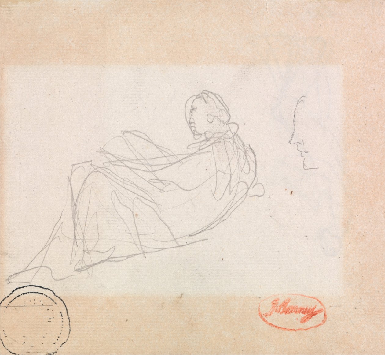 Una mujer reclinada de George Romney