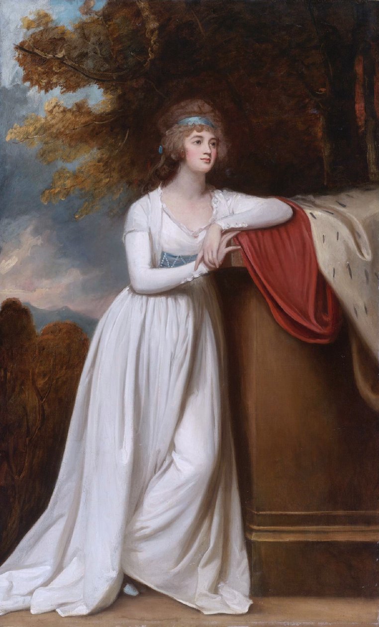 Barbara, marquesa de Donegal, tercera esposa de Arthur Chichester, I marqués de Donegall de George Romney