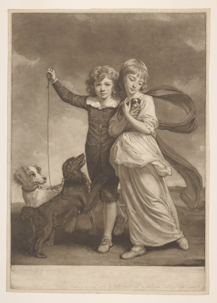 Los hijos del señor Clavering de George Romney