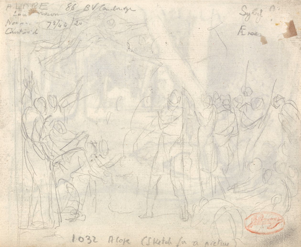 Composición de figuras clásicas de George Romney