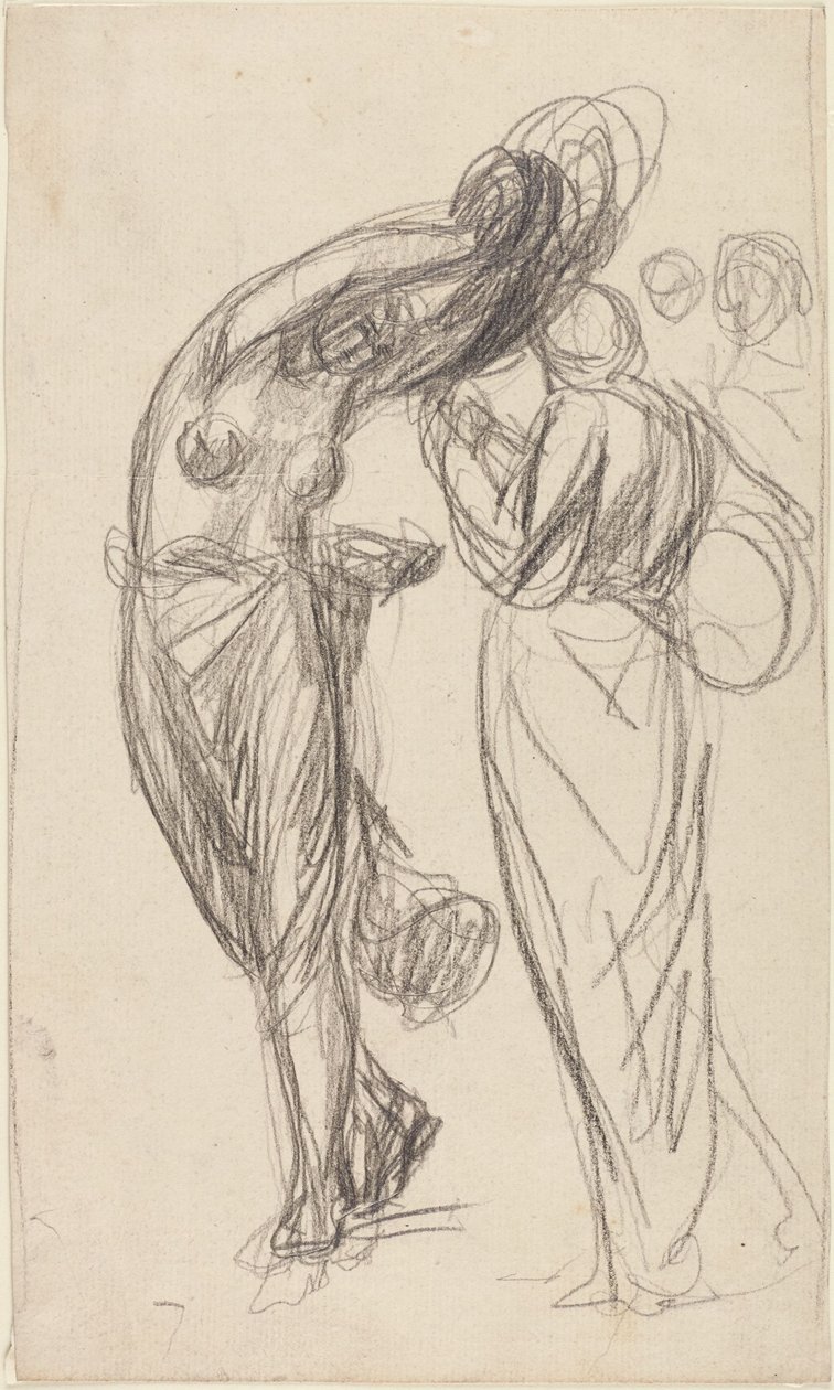 Una pandereta bailarina y un banjista de George Romney