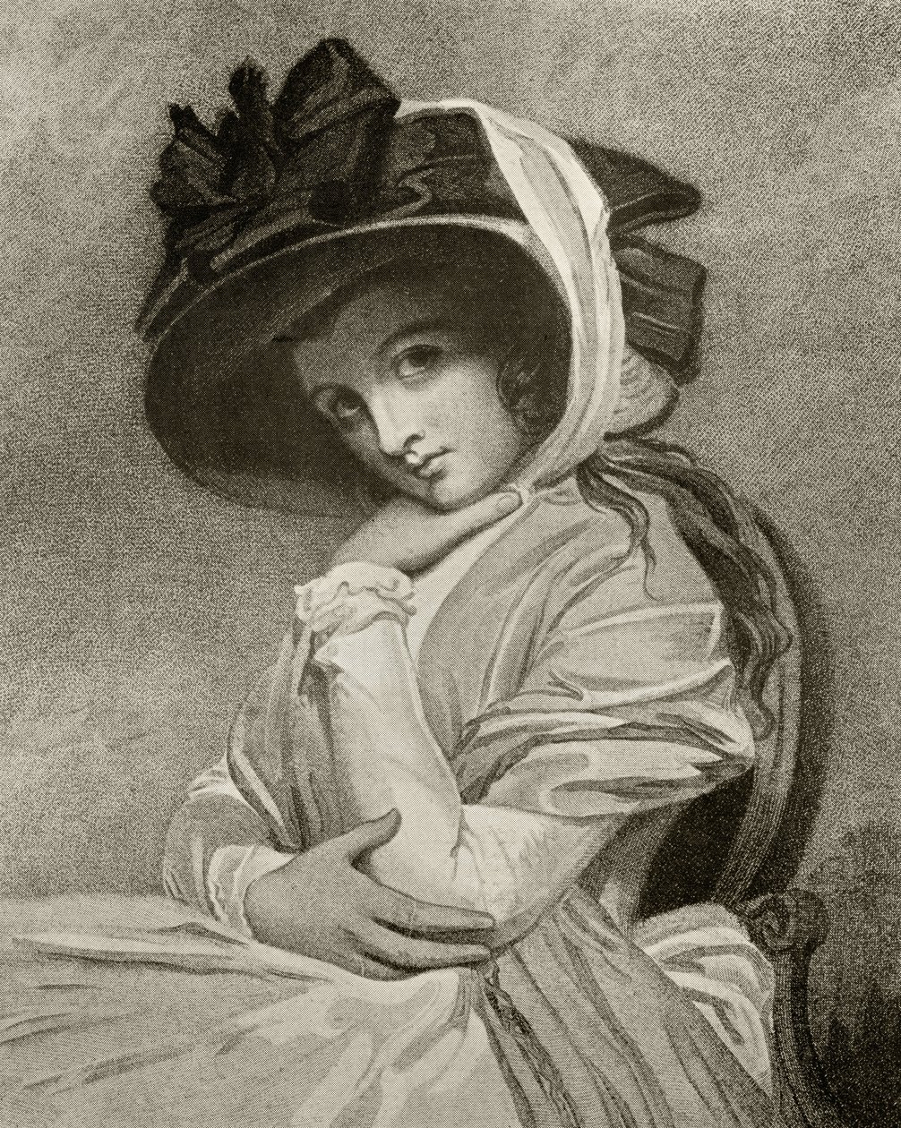 Emma, Lady Hamilton, grabado por John Jones, de 