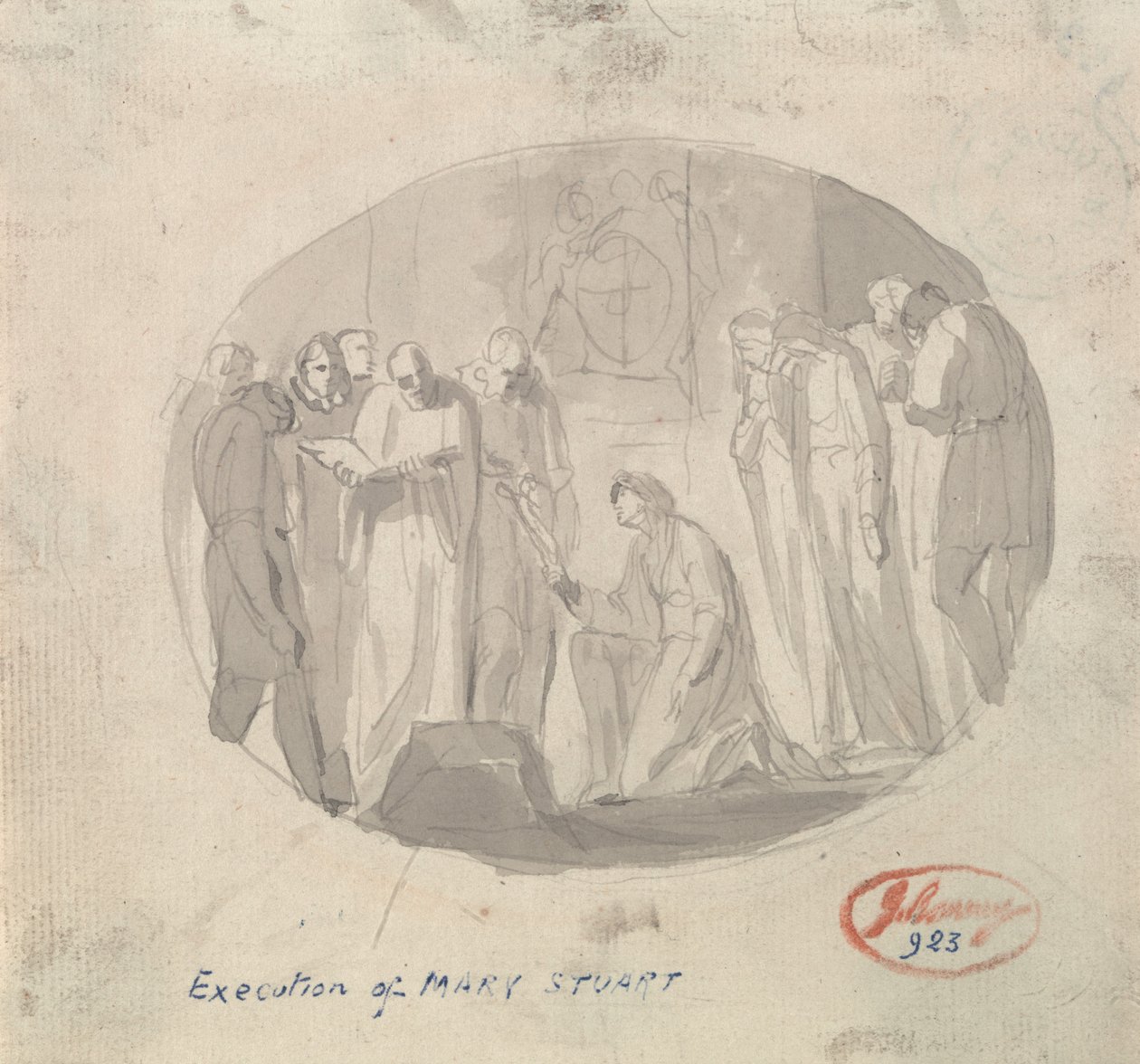 La ejecución de María Estuardo de George Romney