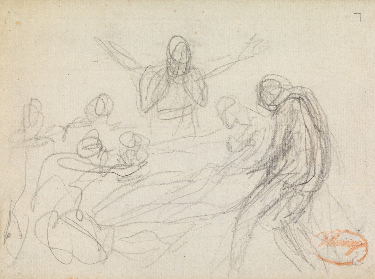 Estudio de composición de figuras n.º 11 de George Romney