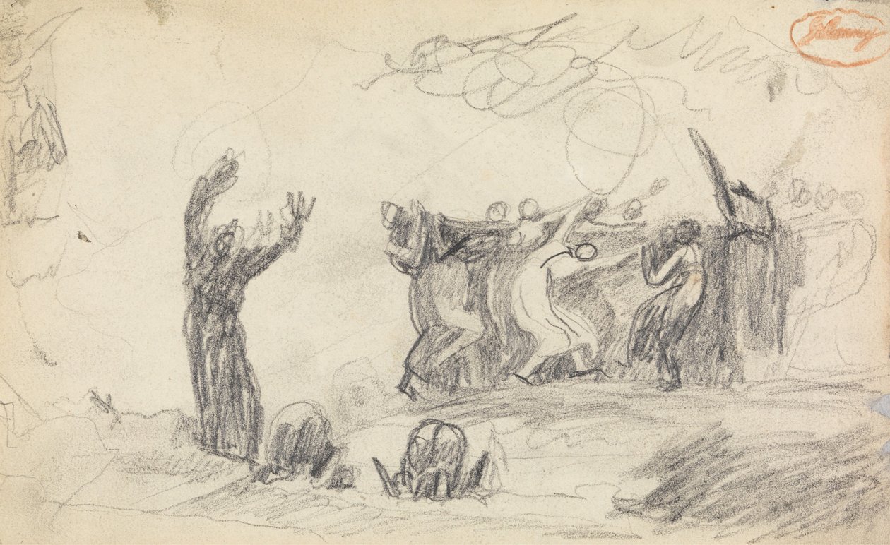 Estudio de composición de figuras 12 de George Romney