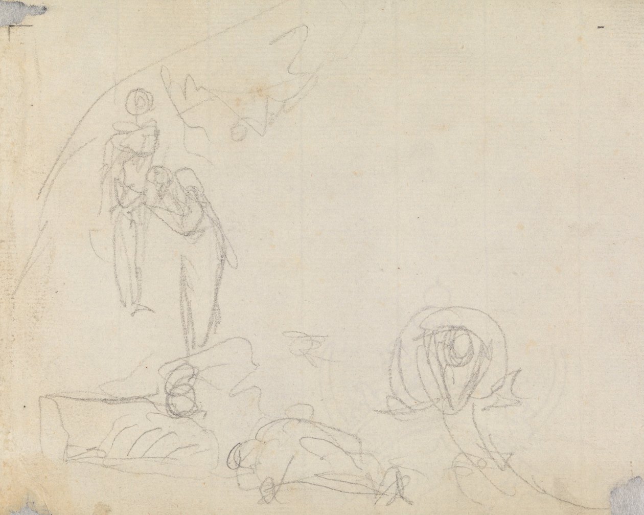 Figura Estudio de composición 16 de George Romney