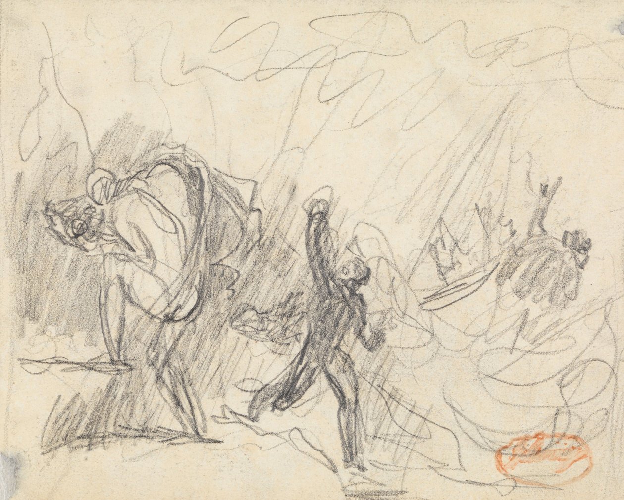 Estudio de composición de figuras 20 de George Romney
