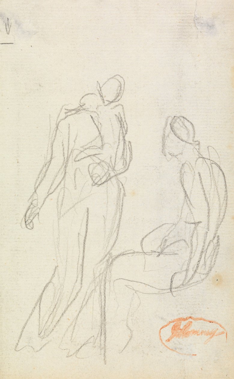 Estudio de composición de figuras 2 de George Romney