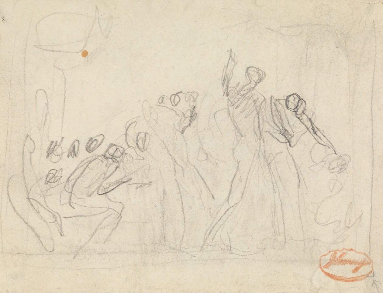 Figura Estudio de composición 33 de George Romney