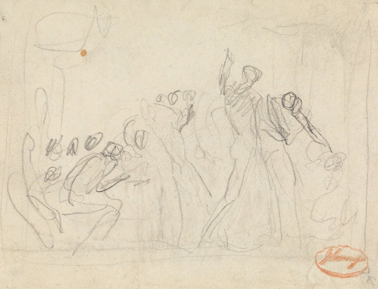 Figura Estudio de composición 33 de George Romney
