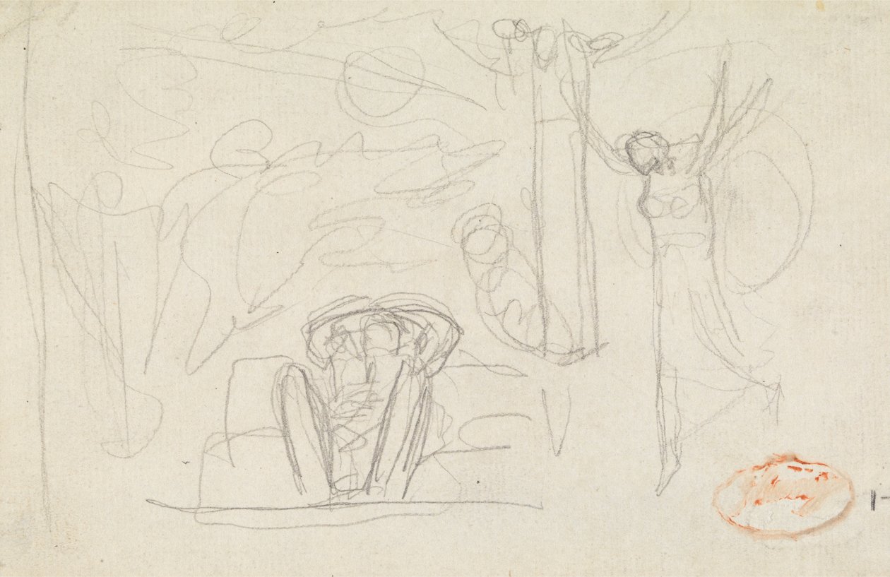 Figura Estudio de composición 38 de George Romney