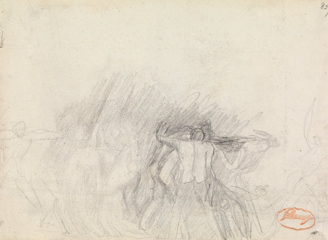 Figura Estudio de composición 50 de George Romney