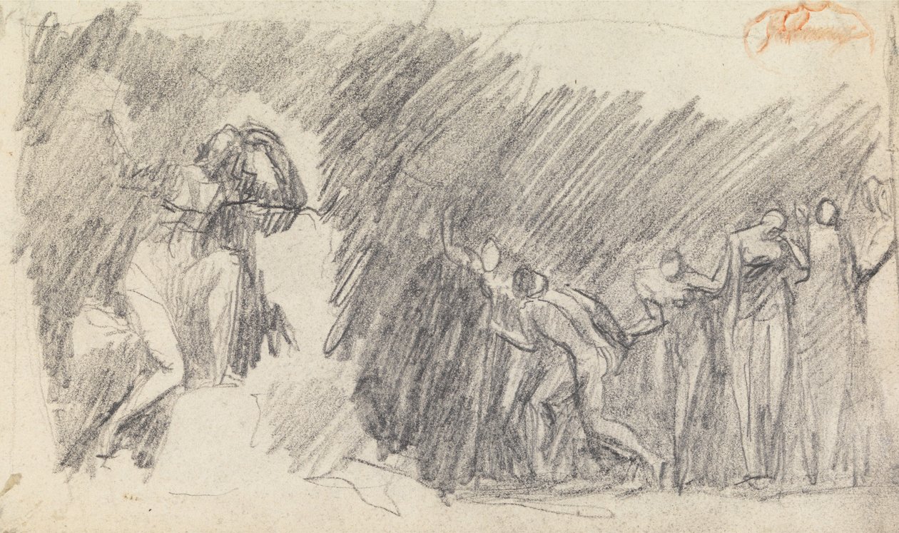 Estudio de composición de figuras 5 de George Romney