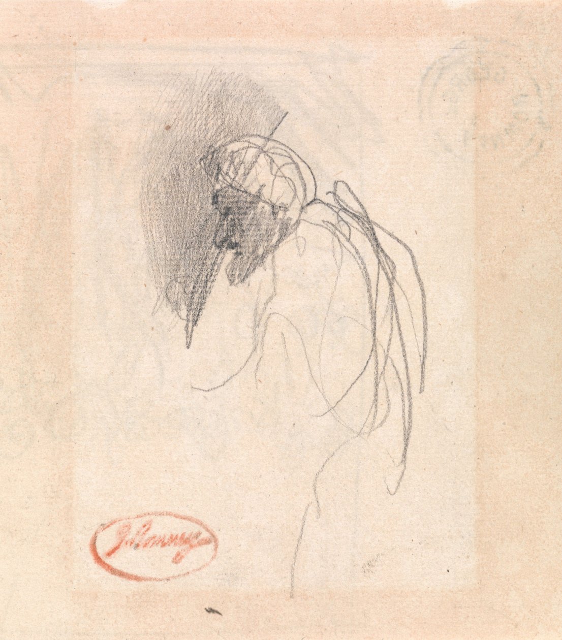 Figura con la cabeza cubierta de George Romney
