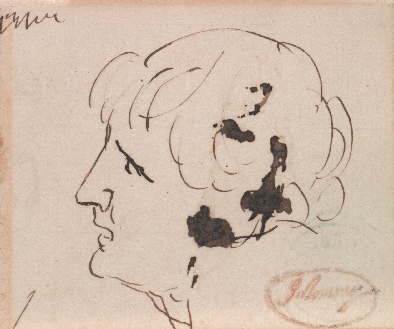 Cabeza de un hombre de George Romney