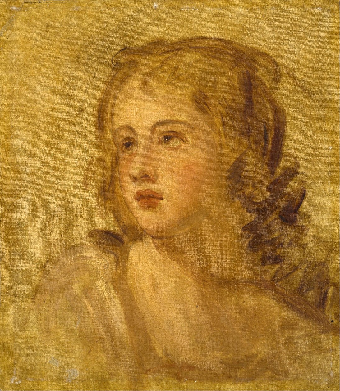 Cabeza de mujer de George Romney