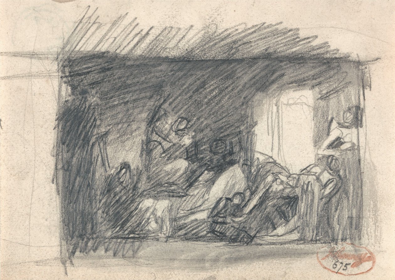 Howard de visita en una cárcel de George Romney