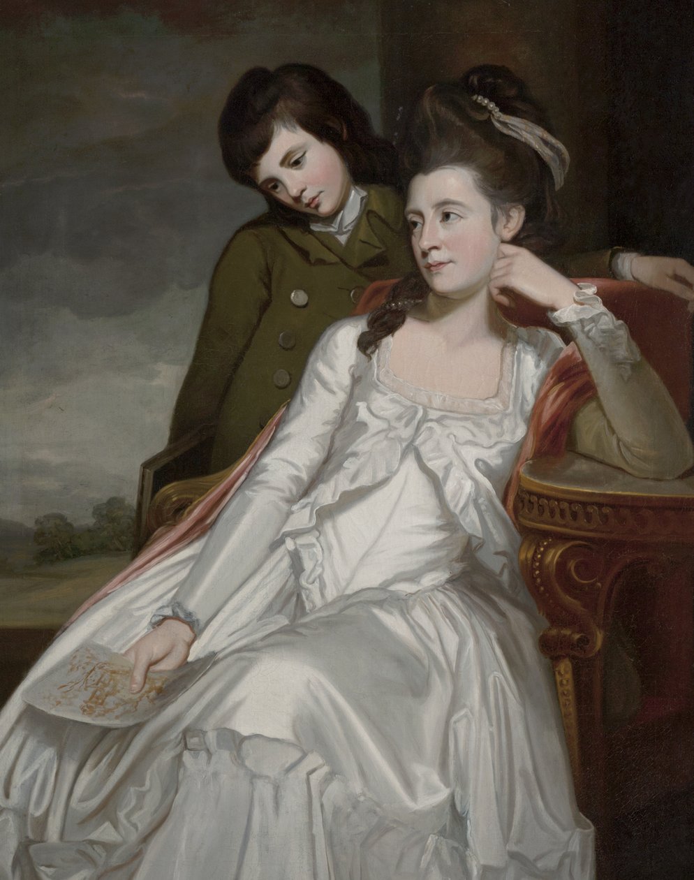 Jane, duquesa de Gordon y su hijo, George de George Romney