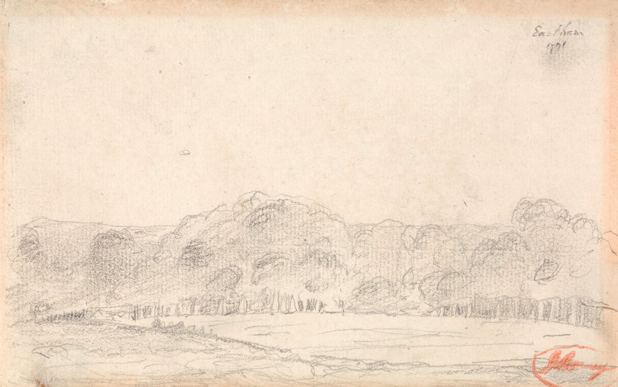 Paisaje, posiblemente de Eartham de George Romney