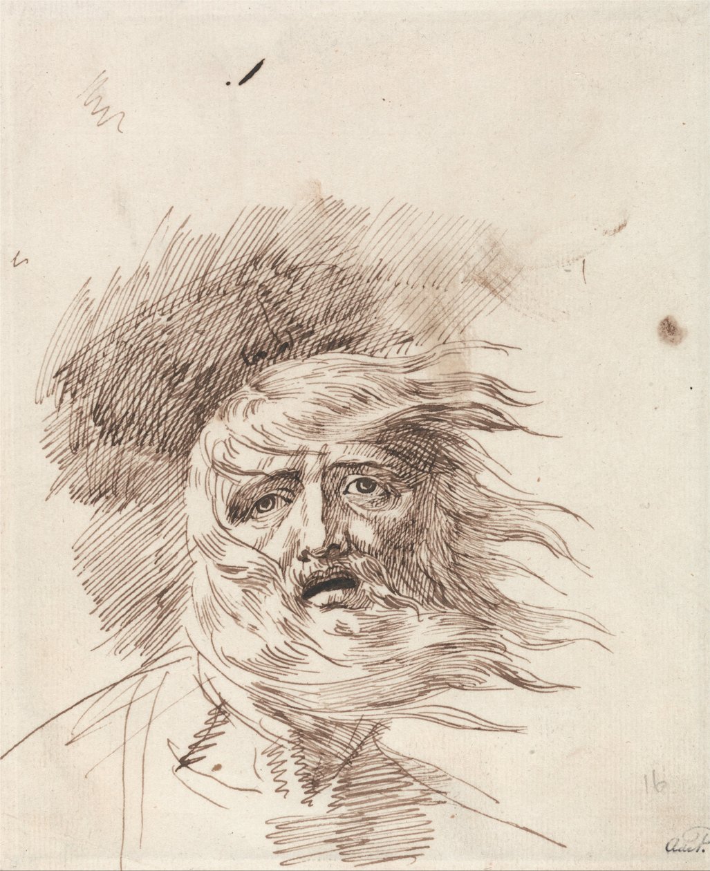 "Lear en la tormenta", Rey Lear, Acto III, Escena II de George Romney
