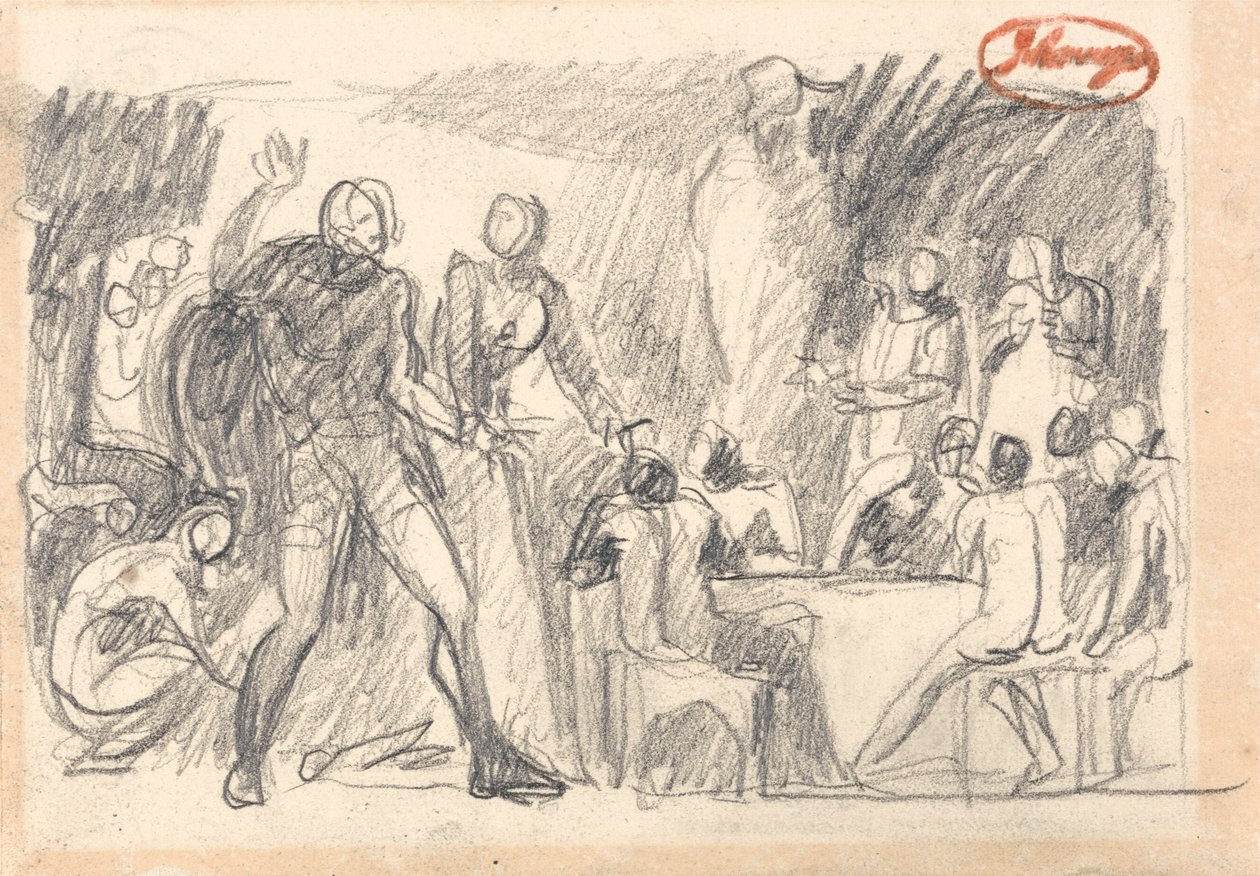 MacBeth: Escena del banquete de George Romney