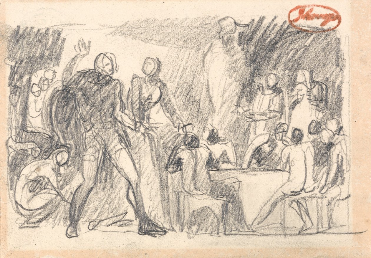 Macbeth: Escena del banquete de George Romney