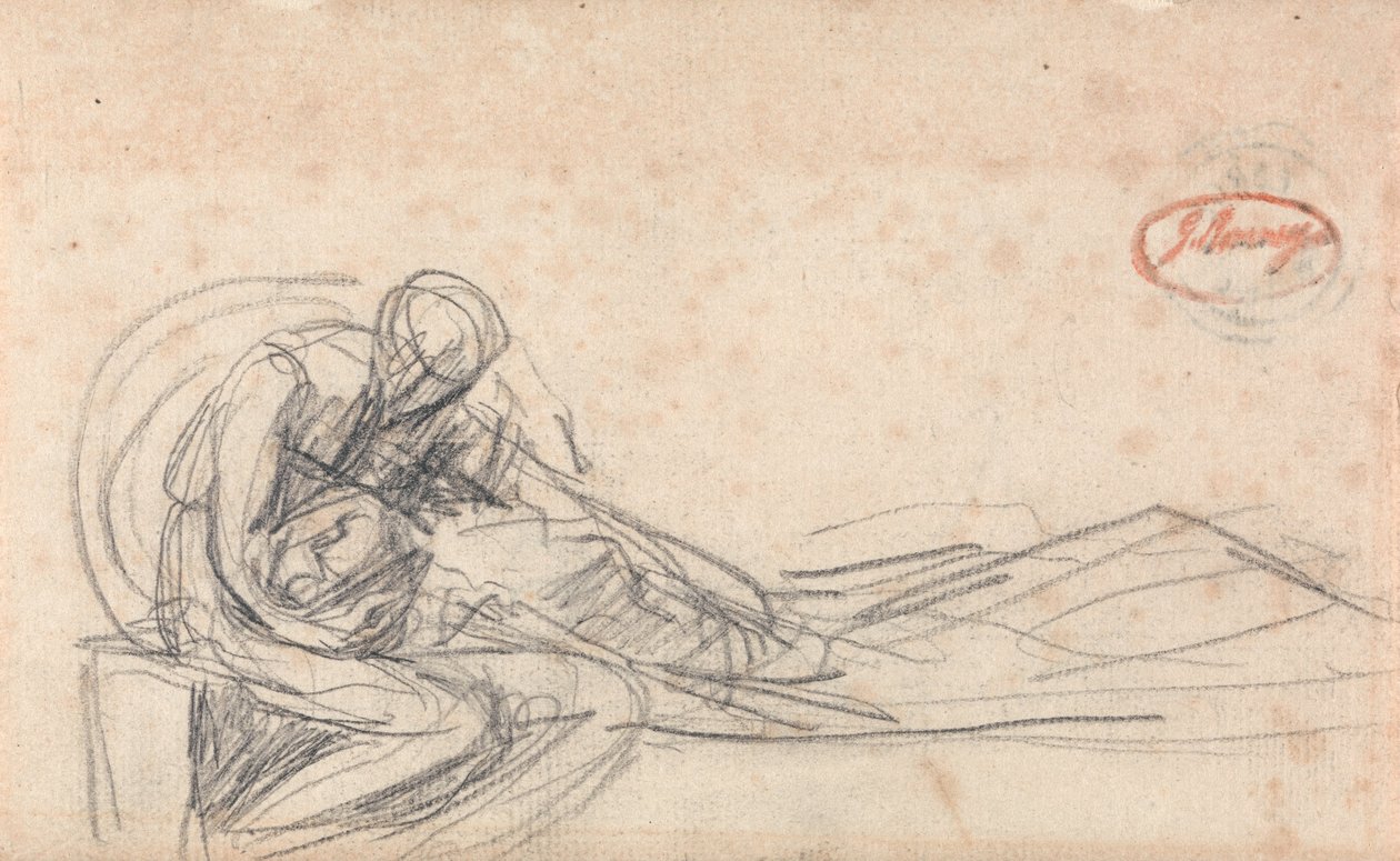 Hombre lamentándose de George Romney