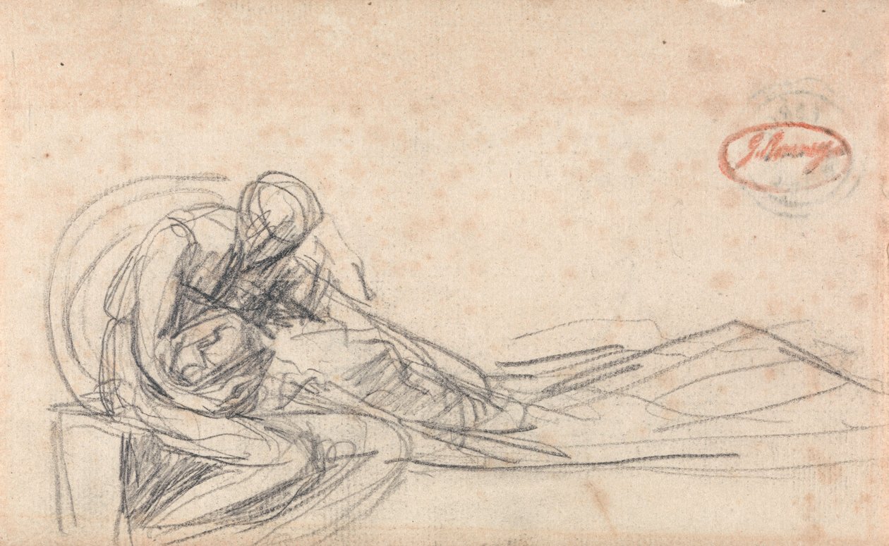 Un hombre que se lamenta de George Romney