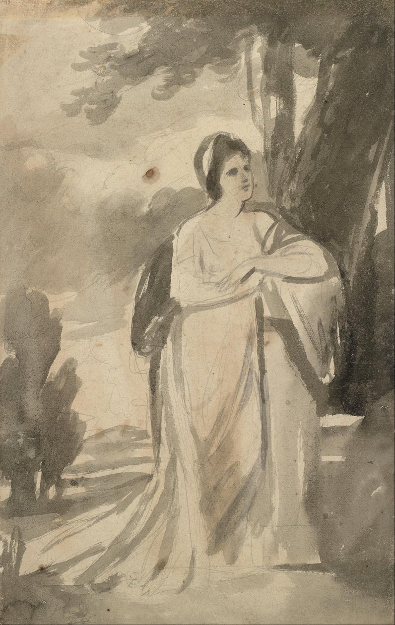 Retrato de la Srta. Curwen de George Romney
