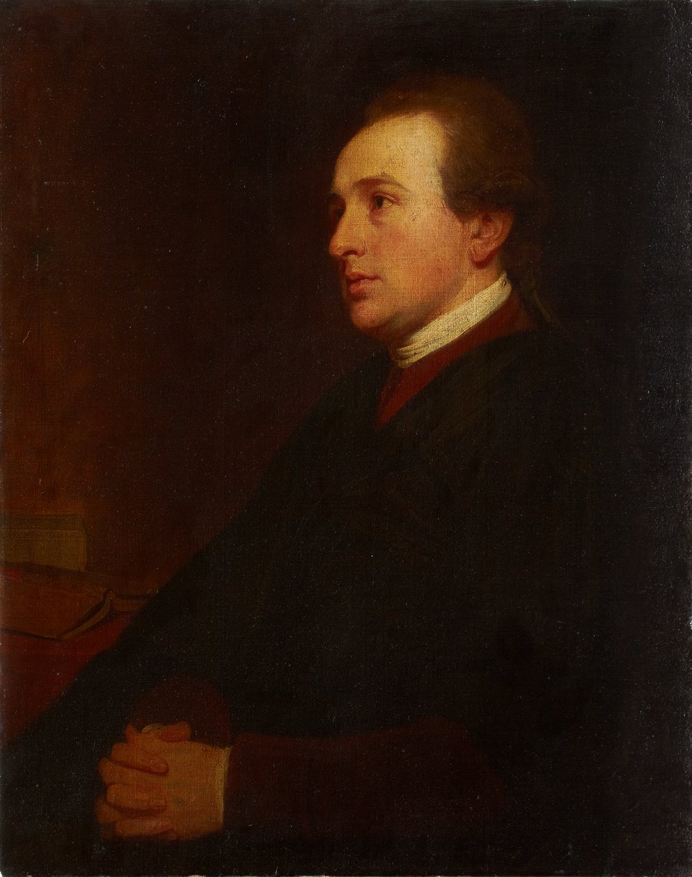 Retrato de un joven en su escritorio de George Romney