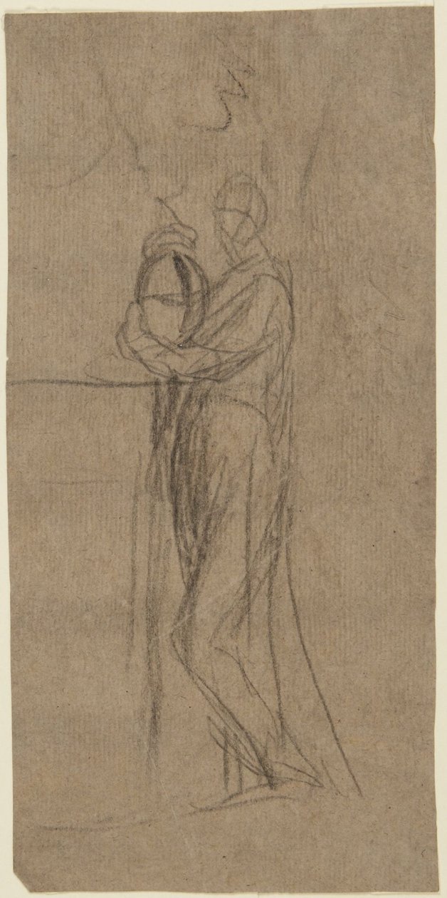 Estudio de retrato de una mujer de pie de George Romney